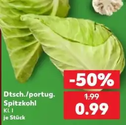 Kaufland Dtsch./portug. Spitzkohl Angebot