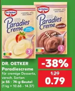 Kaufland DR. OETKER Paradiescreme Angebot