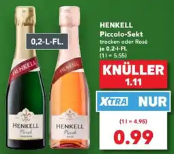 Kaufland HENKELL Piccolo-Sekt Angebot