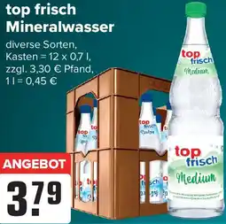 Logo Getränkemarkt top frisch Mineralwasser Angebot