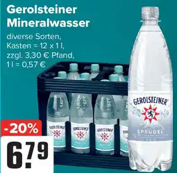 Logo Getränkemarkt Gerolsteiner Mineralwasser Angebot