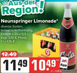 Logo Getränkemarkt Neunspringer Limonade Angebot