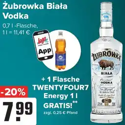 Logo Getränkemarkt Zubrowka Biała Vodka Angebot