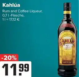 Logo Getränkemarkt Kahlúa Rum and Coffee Liqueur Angebot