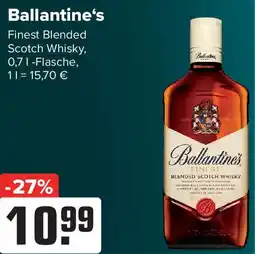 Logo Getränkemarkt Ballantine's Finest Blended Scotch Whisky Angebot