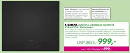 EP SIEMENS autarkes Induktions-Kochfeld EX61AHYC1E, Mattschwarz Angebot