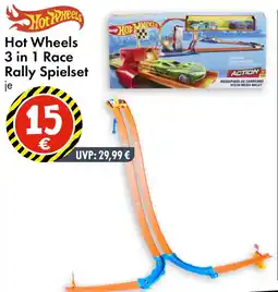 TEDi Hot Wheels 3 in 1 Race Rally Spielset Angebot