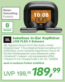 EP JBL kabellose In-Ear Kopfhörer LIVE FLEX 4 Schwarz Angebot