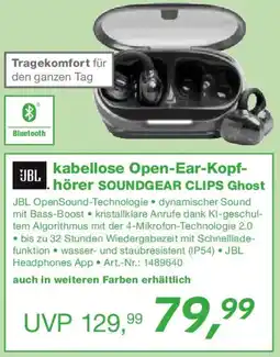 EP JBL kabellose Open-Ear-Kopfhörer SOUNDEAR CLIPS Ghost Angebot