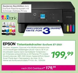 EP EPSON Tintentankdrucker EcoTank ET-2921 Angebot