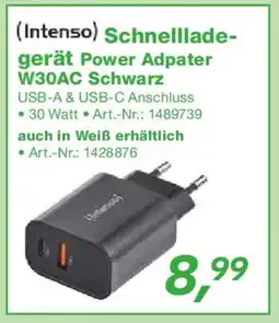 EP (Intenso) Schnellladegerät Power Adpater W30AC Schwarz Angebot