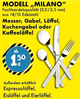 TEDi Messer, Gabel, Löffel, Kuchengabel oder Kaffeelöffel Angebot