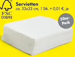 TEDi Servietten Angebot