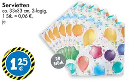 TEDi Servietten Angebot