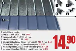 B1 Discount Baumarkt Abdeckblech Angebot