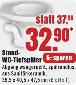 B1 Discount Baumarkt Stand WC-Tiefspüler Angebot