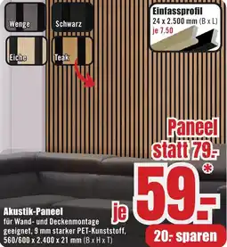 B1 Discount Baumarkt Akustik-Paneel Angebot