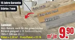 B1 Discount Baumarkt Laminat Angebot