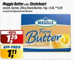 Simmel Meggle Butter oder Streichzart Angebot