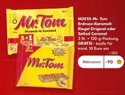 Kaufland HOSTA Mr. Tom Erdnuss-Karamell-Riegel Angebot
