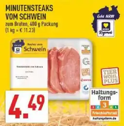 Marktkauf MINUTENSTEAKS VOM SCHWEIN Angebot