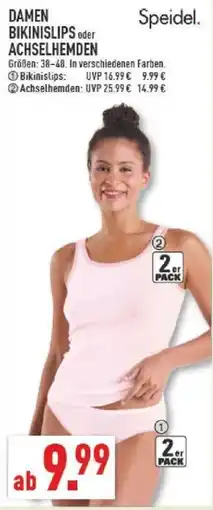 Marktkauf Speidel Damen Bikinislip oder Achselhemden Angebot