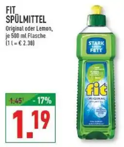 Marktkauf FIT SPÜLMITTEL Angebot