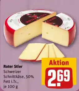 nahkauf Roter Stier Schweizer Schnittkäse Angebot