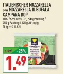 Marktkauf SÖEKA Herstellkosten ITALIENISCHER MOZZARELLA Angebot
