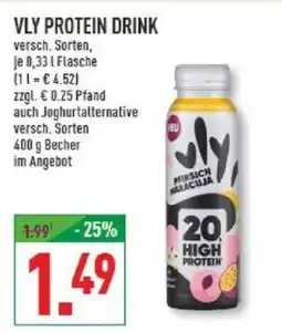 Marktkauf VLY Protein Drink Angebot