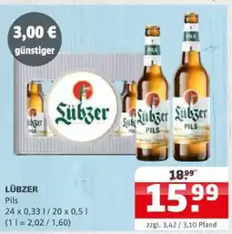 Getränke Quelle LÜBZER Pils Angebot