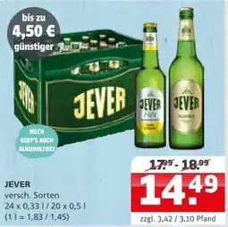 Getränke Quelle JEVER Angebot
