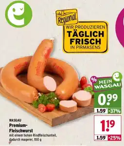 Wasgau WASGAU Premium-Fleischwurst Angebot