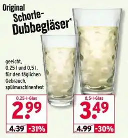 Wasgau Original Schorle-Dubbegläser* Angebot