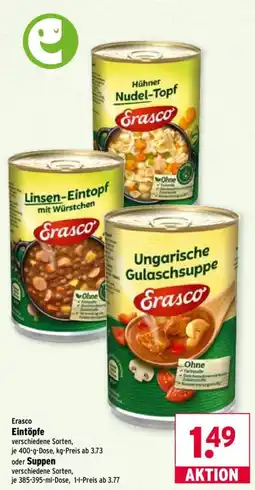 Wasgau Erasco Eintöpfe Angebot