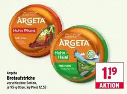 Wasgau Argeta Brotaufstriche Angebot