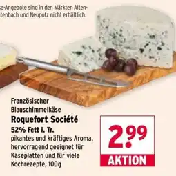 Wasgau Französischer Blauschimmelkäse Roquefort Société Angebot