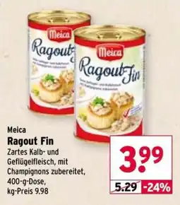 Wasgau Meica Ragout Fin Angebot