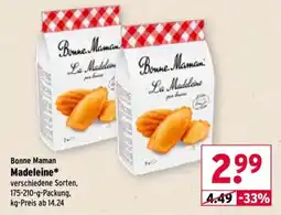 Wasgau Bonne Maman Madeleine* Angebot