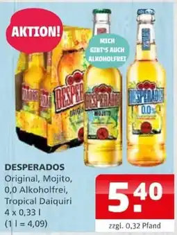 Getränke Quelle DESPerados Original, Mojito, 0,0 Alkoholfrei, Tropical Daiquiri Angebot