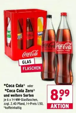 Wasgau Coca Cola Glasflaschen Angebot