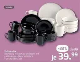 ROLLER Tafelservice Steinzeug Angebot