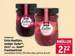 Wasgau Schwartau Extra Konfitüre Angebot