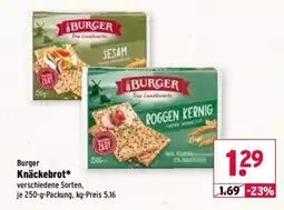 Wasgau Burger Knäckebrot Angebot