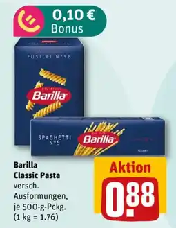 nahkauf Barilla Classic Pasta Angebot