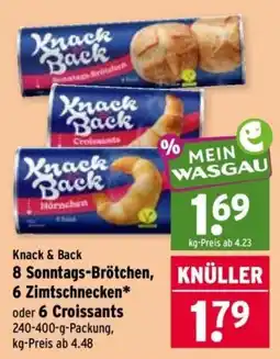 Wasgau Knack & Back Sonntags-Brötchen Angebot