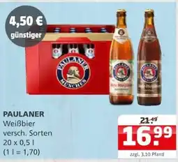 Getränke Quelle PAULANER Weißbier Angebot