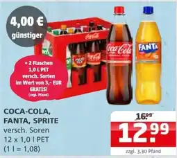 Getränke Quelle COCA-COLA, FANTA, SPRITE Angebot