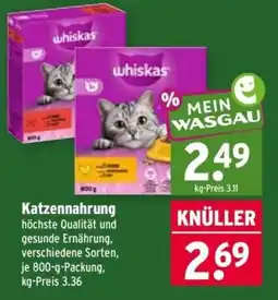 Wasgau whiskas Katzenfutter Angebot