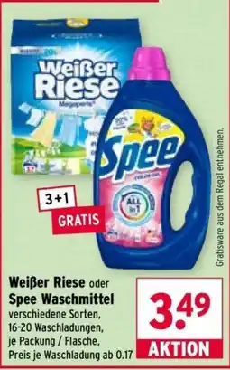 Wasgau Weißer Riese oder Spee Waschmittel Angebot